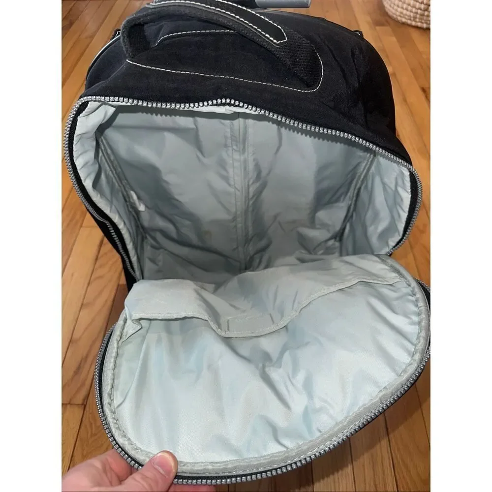 Kipling Wheeled Rolling Backpack Carry On Luggage Black